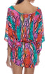 Luli Fama Electric Skin Cabana V Neck Dress